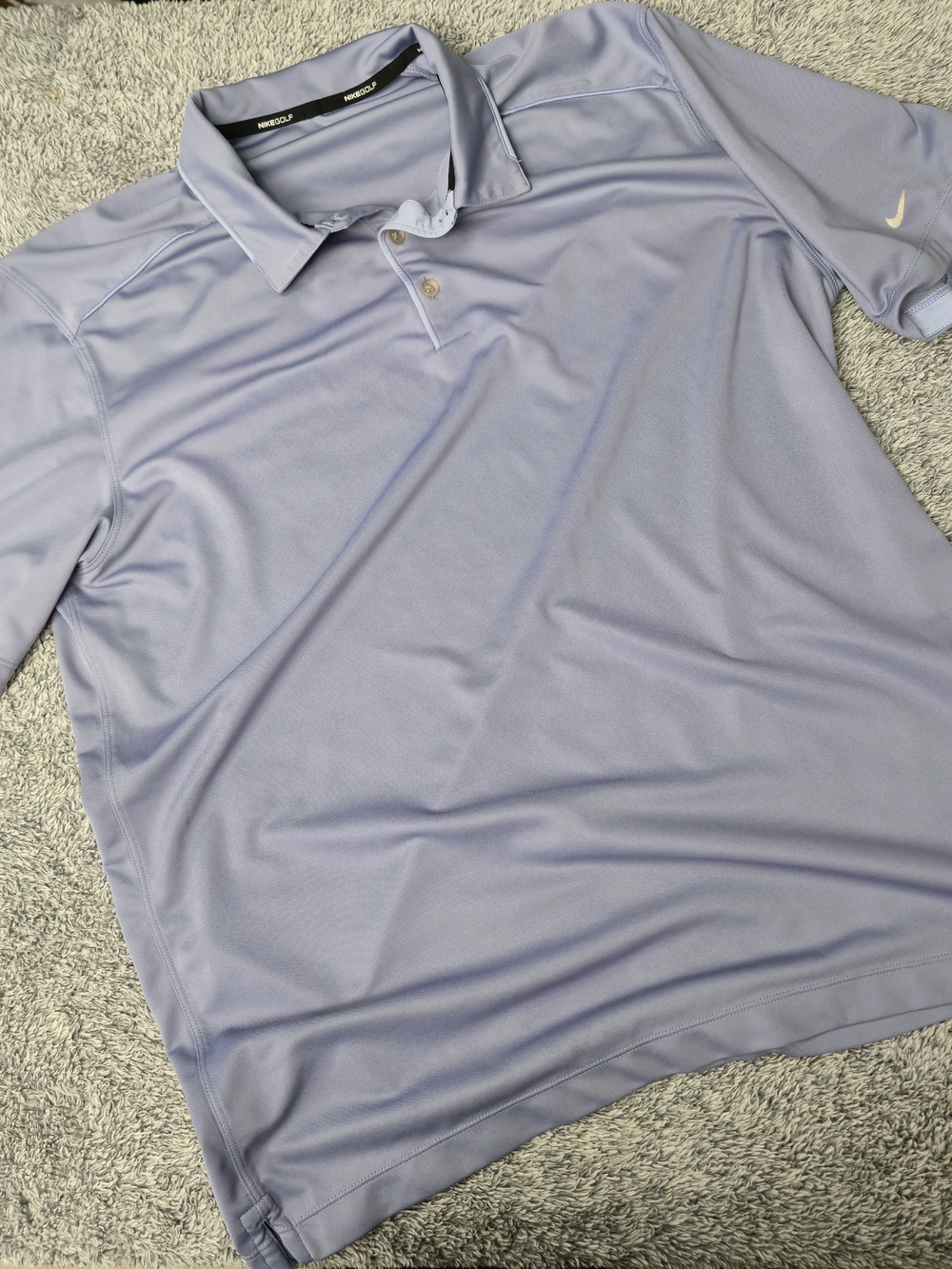 Nike Men's Light Lavender Dri-FIT Golf Polo Shirt XL Athletic Casual